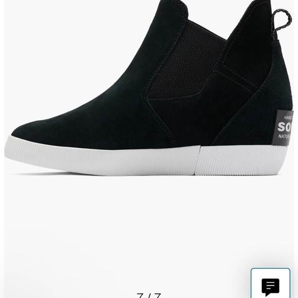 New Sorel Out N About Slip-On Wedge Shoe II Black Boots - Picture 6 of 14